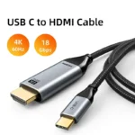 Cabletime CC10P – Cable USB-C a HDMI 4K 60Hz de 5 metros | Video Ultra HD para laptops y monitores