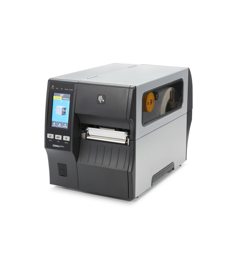 Zebra ZT411- IMPRESORA DE ETIQUETAS - INDUSTRIAL BARCODE PRINTER 4 PRINT WIDTH 203 DPI PRINT RESOLUTION US CORD SERIAL USB 10 100 ETHERNET BLUETOOTH 4.1 MFI USB HOST EZPL