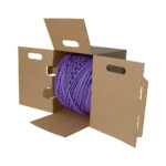 Cable UTP sólido Cat6 24AWG LSZH violeta de 305 metros modelo 9C6L4-E2-RXA para redes de alto rendimiento y baja emisión de humo