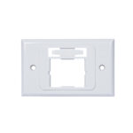 Placa multimedia horizontal de 1 módulo serie CT color blanco modelo CT2-HFPA-02 para instalación de red y datos