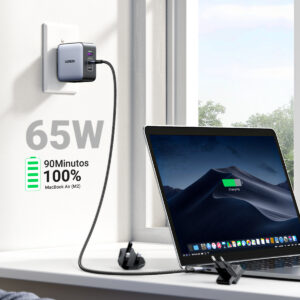 Cargador UGREEN CD296 65W GaN 3 puertos 6 Cargador UGREEN CD296 65W GaN 3 puertos - Image 3