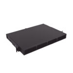 Bandeja de fibra óptica LightVerse Core 1U fija hasta 96 puertos modelo LVE-1U-MS-C01A, compatible con hasta 4 paneles con acopladores
