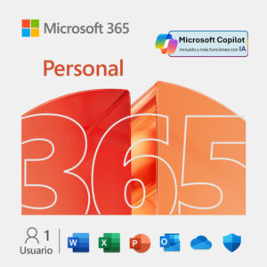EP2-32316 Microsoft 365 Personal en versión ESD, suscripción de 1 año para un usuario.