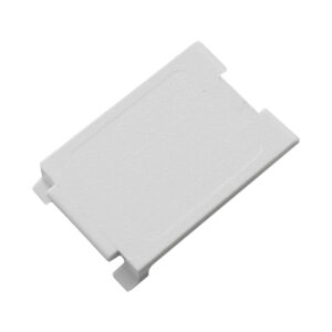 Tapa ciega MAX blanca modelo MX-BL-02 (pack x10) para cubrir puertos de placas de red, no compatible con paneles UltraMAX