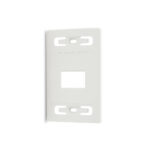 Faceplate vertical de 2 puertos modelo MX-FP-S-02-02B para instalación de conectores de red y datos en pared