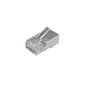 Plug Cat5e blindado modelo PS-8-8 de Siemon para conexiones de red seguras y de alto rendimiento
