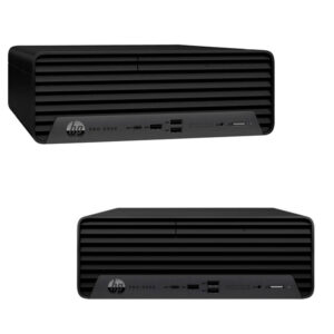 Computadora HP Pro SFF 400 G9 con procesador Intel Core i5-14500 hasta 5.0GHz, 16GB DDR5-4800 y diseño pequeño para oficinas y entornos empresariales.
