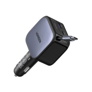 EC603 UGREEN 90W Car Charger Retractable Cable