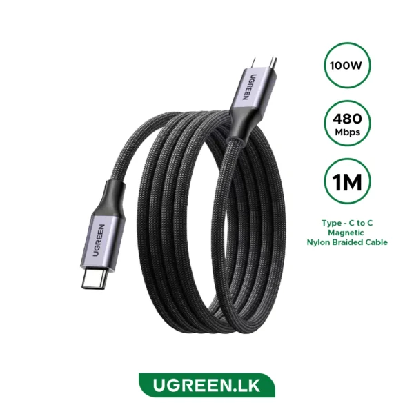 L520 UGREEN Magnetic USB-C Fast Charging Cable | Cargador/Accesorio Original UGREEN L520 UGREEN Magnetic USB-C Fast Charging Cable
