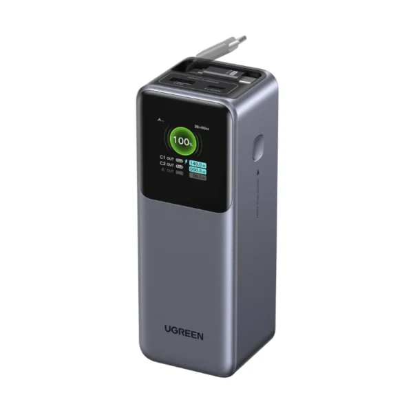 PB726 UGREEN 165W Power Bank Retractable Cable