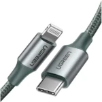 US304 UGREEN USB-C to Lightning Cable 1m Green
