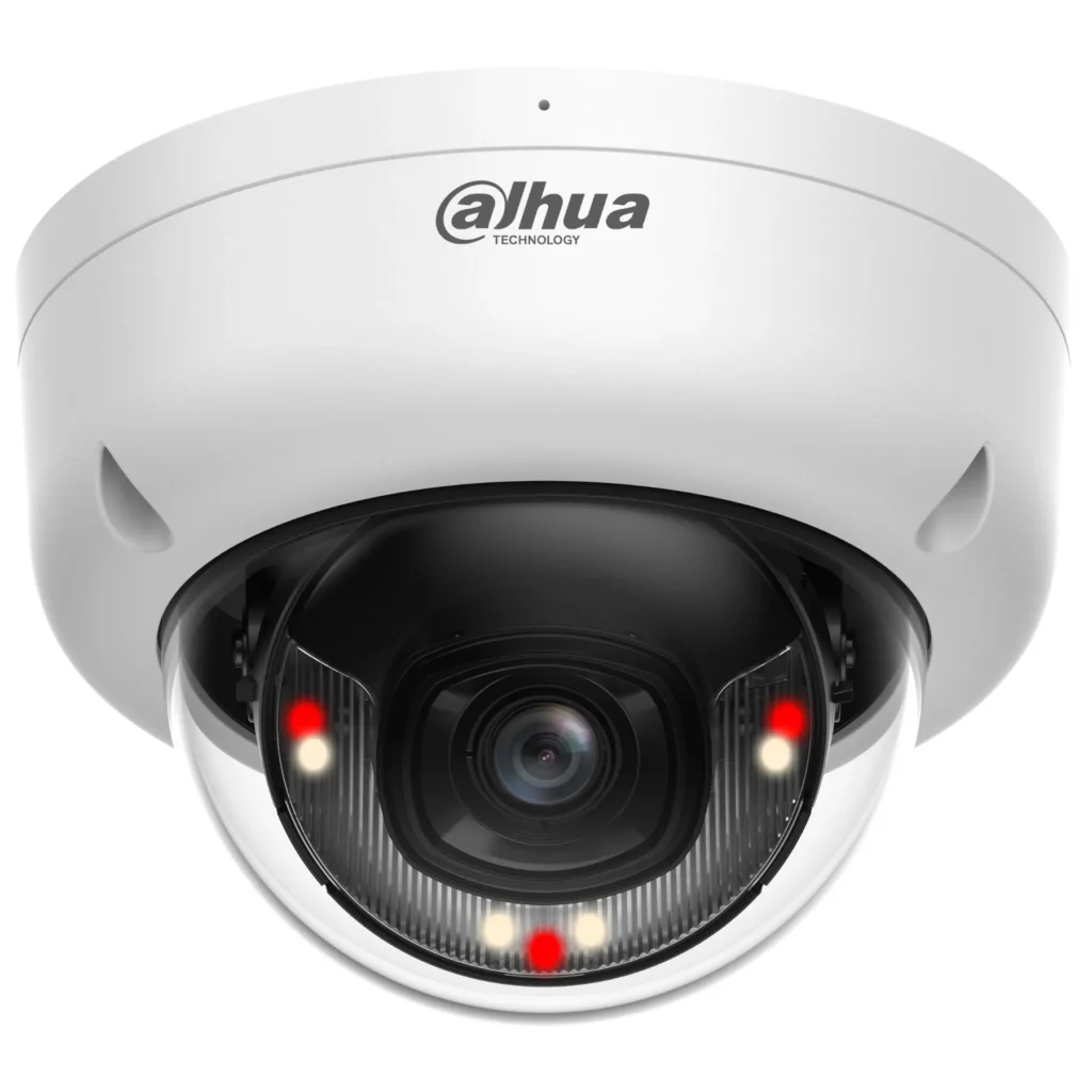 Cámara IP domo 4MP smart dual light Dahua DH-IPC-HDBW1439E1-A-IL, Mic, IK08, IP67