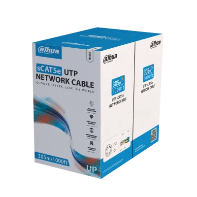 CAT5E u UTP cobre puro 305 m blanco POE CPR ECA Dahua DH-PFM920I-5EUN