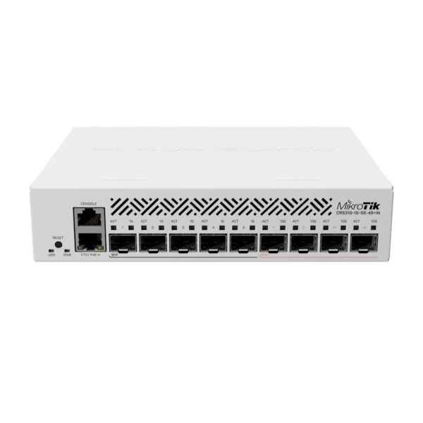 Switch de red MikroTik de 10 puertos