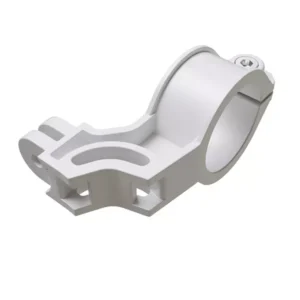 Soporte blanco de plástico para tubo