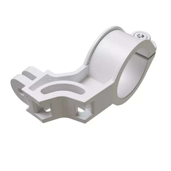 QMPLDF-image-1 Soporte blanco de plástico para tubo