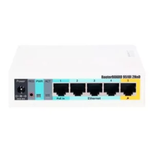 Router con puertos Ethernet y PoE