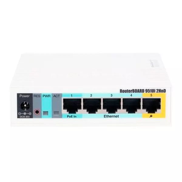 Router con puertos Ethernet y PoE