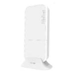 Router blanco de la marca MikroTik