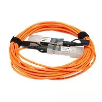 Cable naranja con conectores transparentes