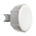 Antena blanca de forma circular