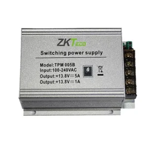 TPM005B FUENTE DE PODER ZKTECO 12V3A SALIDA DUAL 1.5A