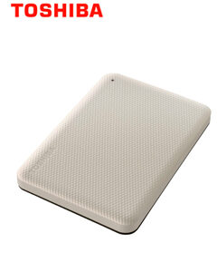 Disco duro externo de Toshiba blanco