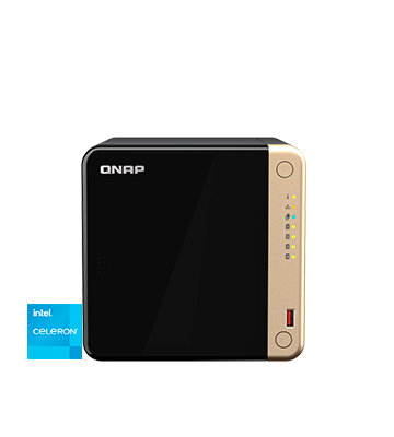2315793668 Servidor NAS QNAP TS-464-8G - Servidor NAS QNAP de 4 bahías tipo torre, 4-core 2.9GHz 8GB RAM | TS-464-8G