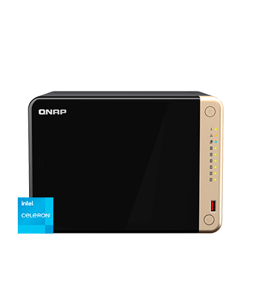 3292978017 Servidor NAS QNAP TS-664-8G - Servidor NAS QNAP de 6 bahías tipo torre, 4-core 2.9GHz 8GB RAM | TS-664-8G