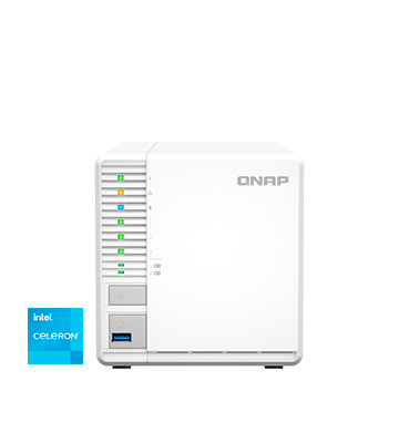 5887912528 Servidor NAS QNAP TS-364-8G - Servidor NAS QNAP de 3 bahías tipo torre, 4-core 2.9GHz 8GB RAM | TS-364-8G