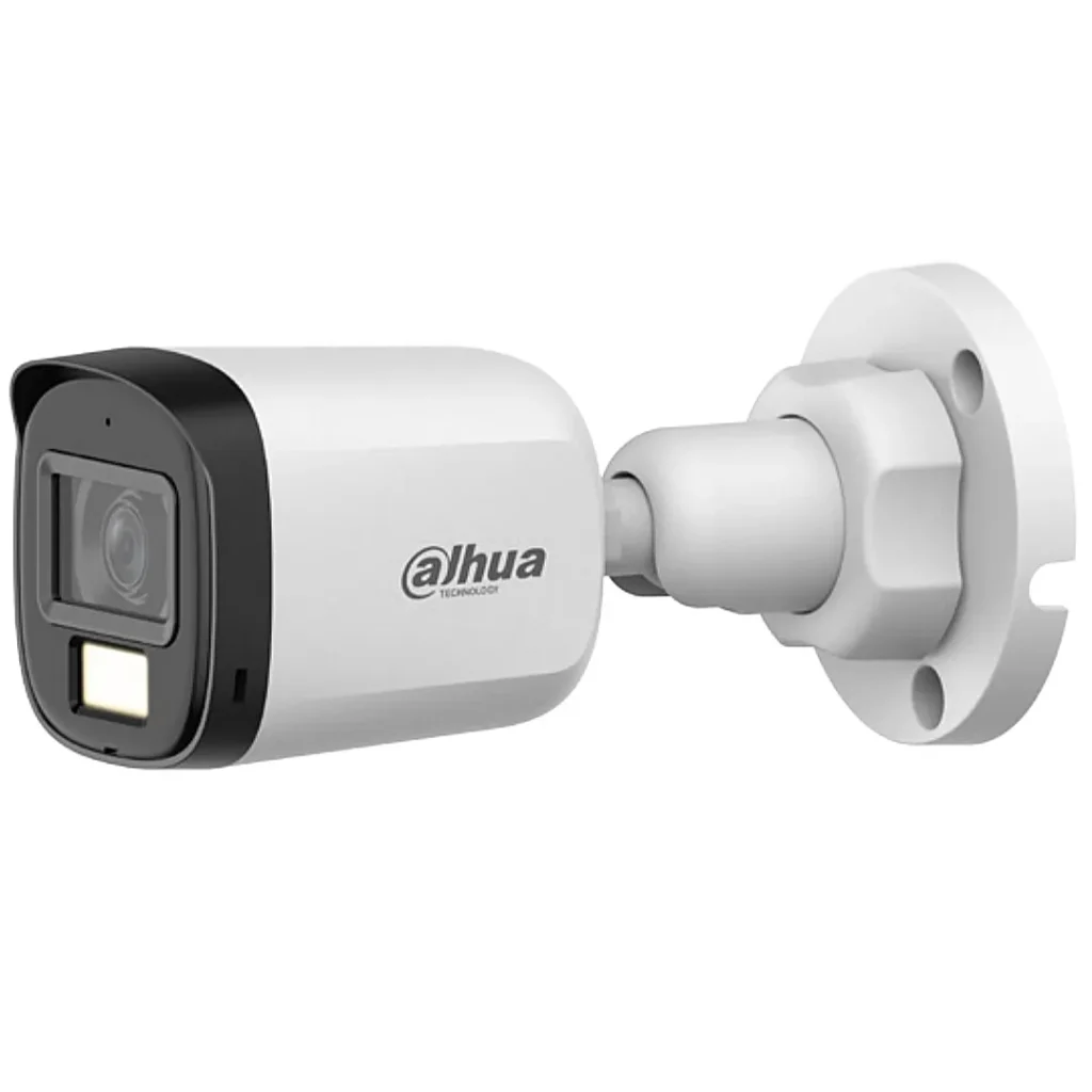Cooper cámara HDCVI bullet plástico 2 MP Dahua DH-HAC-B1A21N-U-IL-A, 2.8 MM, Smart dual light, Mic