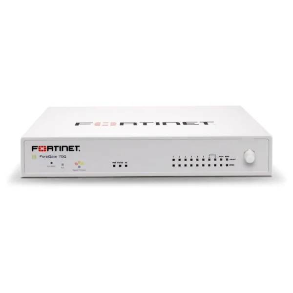 FortinetFortiGate70G Firewall Fortinet FortiGate 70G, 10 RJ45, 1 Año hardware (FG-70G)