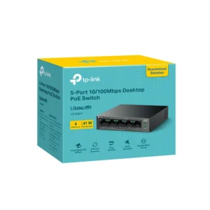 LS105LP SWITCH TP-LINK NO ADMINISTRABLE LITEWAVE, 5 PUERTOS FAST ETHERNET, 4 POE+ 41?W 1 LS105LP SWITCH TP-LINK NO ADMINISTRABLE LITEWAVE, 5 PUERTOS FAST ETHERNET, 4 POE+ 41?W - Image 1