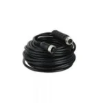 Cable enrollado de conexión negra