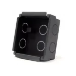 Caja negra con cuatro círculos