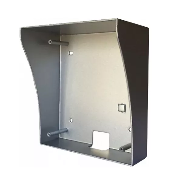 Soporte metálico con forma curvada