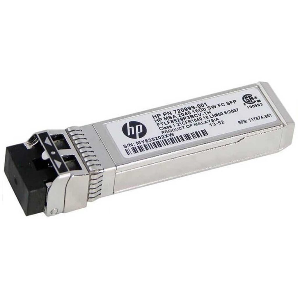 Transceptores HPE MSA 16Gb Fibre Channel SW SFP+ pack de 4 C8R24B