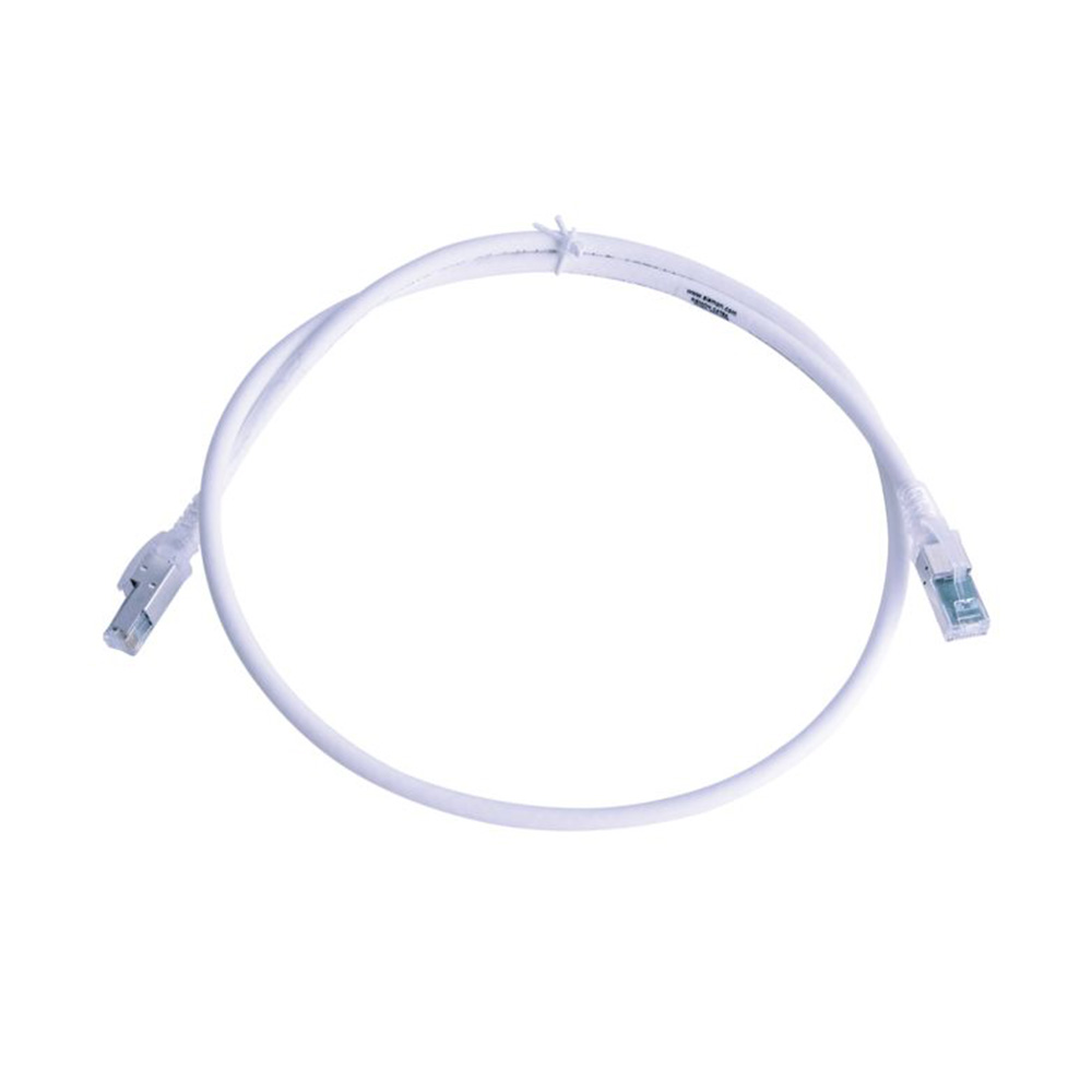 Patch cord Siemon Z-MAX ZM6A-S05-02B Cat6A S/FTP de 1.5 m, blanco, LSZH