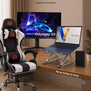 Bundle (5 items)Pack9 Vivobook X1504VA-E84085 + Silla Gaming + Monitor 24" Gaming + Disco Externo 1GB + Stand