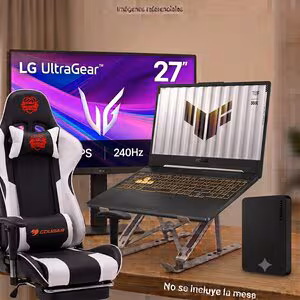 Bundle (5 items)Pack6 Tuf FX608JMR-RV352 + Silla Gaming + Monitor 27" Gaming + Disco Externo 1GB + Stand