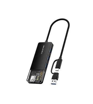 Adaptador-Hub-de-USB-A--USB-C--a--USB-A-3.2-de-4-puertos---CABLETIME--CB05B--mini Adaptador Hub Cabletime CB05B - Adaptador Hub de USB-A / USB-C a USB-A 3.2 de 4 puertos - CABLETIME | CB05B