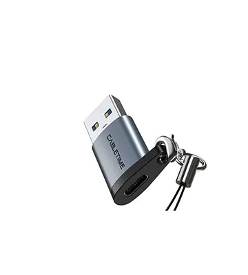 Adaptador USB A Macho a USB C hembra CABLETIME CP73G mini