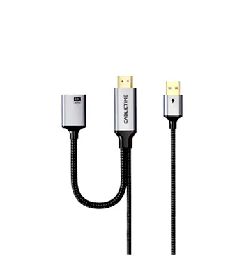 Adaptador de HDMI macho a DisplayPort 4K hembra CABLETIME CP51B mini