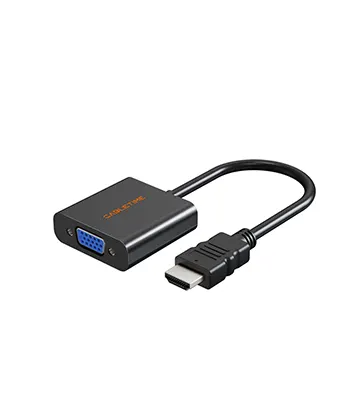 Adaptador de HDMI macho a VGA hembra carcasa ABS CABLETIME CP52B mini