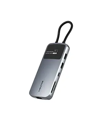 CABLETIME-CB84G-Adaptador-Hub-USB-C-a-HDMI-Displayport-USB-A-USB-C-SD-PD-RJ-45-mini CABLETIME CB84G Adaptador Hub USB C a HDMI Displayport USB A USB C SD PD RJ 45 mini