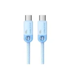 Cable USB C Trenzado 100W de 1M Celeste CABLETIME CUP0H mini