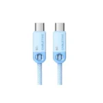 Cable USB C Trenzado 60W de 1M Celeste CABLETIME CUP3H mini