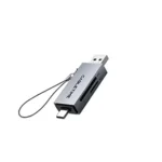 Lector de tarjetas de USB A USB C macho a puerto SD TF CABLETIME CD40G mini
