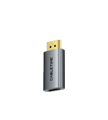 adaptador-de-displayport-macho-a-hdmi-hembra-4k-60hz-cabletime-cp21a Adaptador de DisplayPort macho a HDMI hembra 4K 60Hz - CABLETIME | CP21A