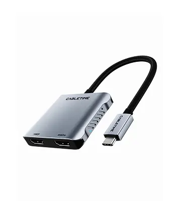 adaptador de usb c a hdmi 4k usb a pd 100w cabletime cb76g mini